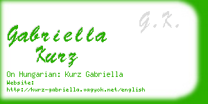 gabriella kurz business card